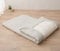 EMOOR Japanische Futon Matratze CLASSE 160 x 200 cm mit Baumwolle Spannbetttuch (Grau) Hergestellt in Japan, Faltbar Schlaf Traditionelle Boden Bett Tatami Matte Pad Baumwolle Topper