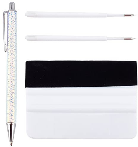 GORGECRAFT 4PCS Precision Pin Pen Set Craft Outils de Désherbage en Vinyle Kit D'Installation de Stylo à Air Rétractable avec Recharge pour Enlever Les Bulles sur Le Film (Couleurs Mélangées)