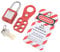 Electrical Lock Out Tag Out Kit, Security Padlock Kit Tagout Lockout Kit with Safety Hasp Padlock Loto Tag Keys, Tamper Proof for Industrial Equipment(1in/25mm Shackle)