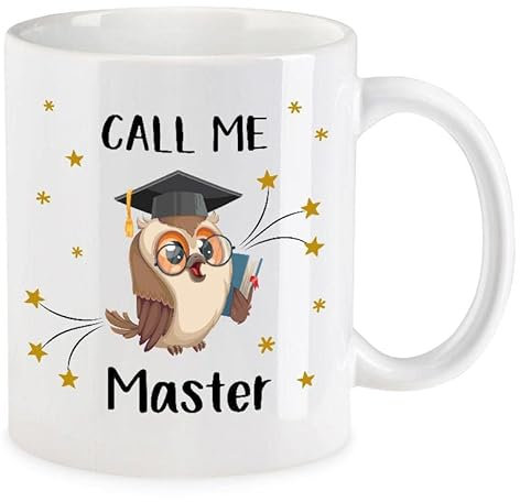 LoveGoals Kaffeetasse Call me Master of | Geschenk zum Masterabschluss - Text: Master