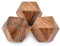 NIRMAN Dekorative Holzkugel aus Akazienholz für Mittelstück oder individuellen Gebrauch, ideal für den Einsatz im Wohnzimmer, Esszimmer, Couchtisch, Heimdekoration (7,6 x 7,6 x 7,6 cm), 3 Stück