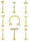 MODRSA 16G Lippenpiercing Stud Labret Gold Piercing Chirurgenstahl Gewindelos Tragus Helix Piercing Lippen Eindrücken Conch Piercing Ohrstecker