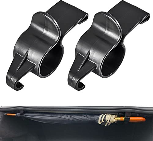 Maciun Car Boot Lid Umbrella Holder - 2 Pieces Trunk Hook Hanger - Easy to Use Trunk Organizer