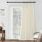 MRTREES curtain white door privacy, brushed cotton curtains 90 drop, beige curtains with hooks for track for windows, W90 x L90 1 Panel