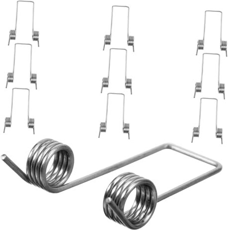 OFFSCH 6pcs Torsional Springs for Trash Can Replacement Stainless Steel Wire for Garbage Can Lid Compatible with Various Models Convenient Installation