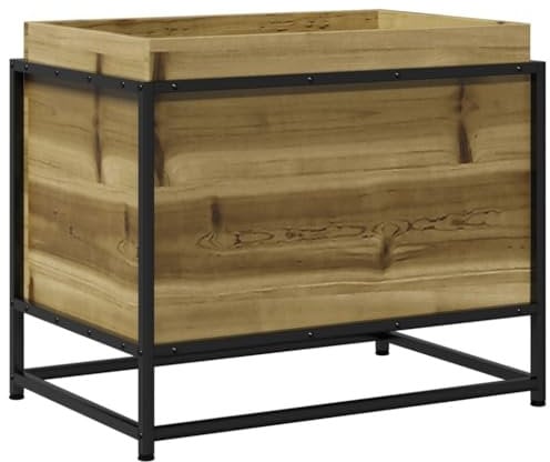 vidaXL Fioriera da Giardino 60x40x50 cm in Legno di Pino Impregnato
