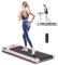 BLACK LORD Tapis de Course sous Le Bureau, 2 en 1 Tapis de Course Portable Pliable, Tapis de Course électrique motorisé 2.2 HP, Petite Machine de Course à Pied Miniature, Rose