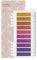 Ordinate 200 Stück Sticky Notes, Transparent Haftnotizen zum Markieren, Haftstreifen, Seitenmarkieren, Ästhetischer Haftnotizzettel, Full Color of Gradient (C-200 Stück Dreamy Horizon)