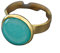 Edelstein Ring Amazonit - Edelstahl - Blau - Elegantes, Verstellbares Design für Jeden Tag - Stilvolles Accessoire - Perfektes Geschenk für Sie