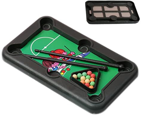 Amic Billard Set Triangul Billardauswahl Arcade Tisch-Billardspiel Interaktives Brettspiel Kleines Tisch-Billard für Kinder