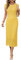 Newshows Summer Dresses for Women UK Hollow Knit Casual Work Business Elegant Ladies Midi Dress Yellow,L
