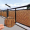 Clôture de balcon avec natte en osier résistant aux intempéries - Pour décoration de balcon - Protection solaire - 50 x 100 cm