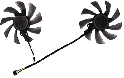 SHUAPOZ VGA-Video-GPU-Kühler, Grafikkartenlüfter, T129215SU, 2 Teile/Satz für KFA2 GTX 670 EX OC 4 GB für Galaxy GTX670 GC