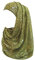 Lina & Lily Damen Hijab Muslimische Kopftuch Schal Turban mit Gold Glitzert Funkeln (Armeegrün)