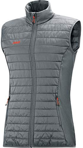 JAKO Damen Steppweste Premium, Steingrau, 44