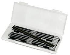 Leman - Lot de 10 fers de rabot réversibles KO5 78x5,5x1,1 mm pour bois - 7142.778.10 - Leman