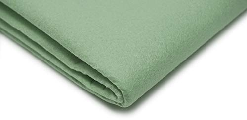 TheFabricTrade Acrylic Craft Felt Fabric, 150cm Width, Pastel Green, 30 Colour Options, Sold by The Metre, 2mm Thick, Ideal for Craft Projects