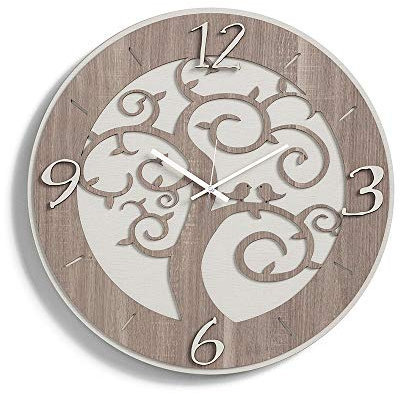 Liberoshopping Orologio da Parete Moderno Albero della Vita in Legno (Modello 3)
