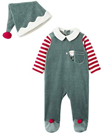Vertbaudet Baby Set aus Strampler und Mütze, Wichtel-Kostüm