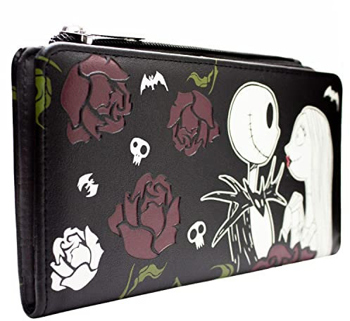The Nightmare Before Christmas Jack et Sally We're Simply Meant to Be Noir Portefeuille