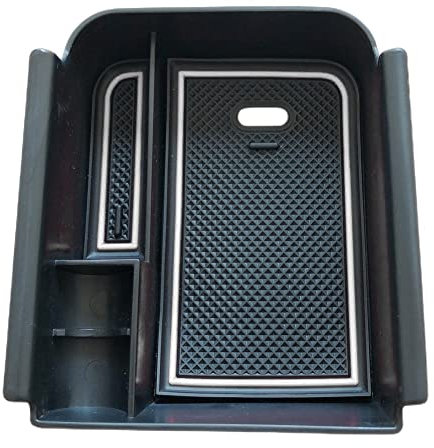 Z.MYUKI 【4 Farben】 kompatibel mit VW Golf 8 GTI GTE GTD 2020-2022 2023 Zubehör Mittelkonsole Ablagefach Armlehne Tray (Weiß)