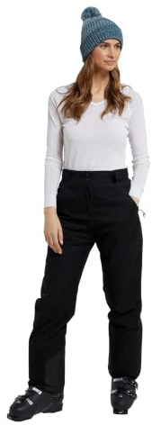 Mountain Warehouse Blizzard Womens Ski Trousers -Waterproof Ladies Bottoms, Breathable - Ideal for Winter Sports, Skiing, Snowboarding Black 8