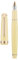 Jinhao 82 Yellow Acrylic Fountain Pen, Iridium Medium Nib Classic Design Smooth Writing Pen with Ink Converter (Gold Trim)