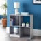 Homme Concept – 4 Cube Storage Unit, Grey Living Room Bookcases and Shelving Unit, Storage Shelves, Kids Bookcases, Free Standing Wooden Bookcase, Storage Organiser, BookShelf for Home Office.