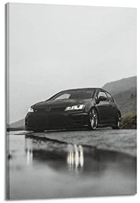 Sportauto-Poster für Golf MK7 GTI Rennwagen Supercar dekorative Malerei Leinwand Wand und Kunst Bild Familie Schlafzimmer Dekor 60 x 90 cm