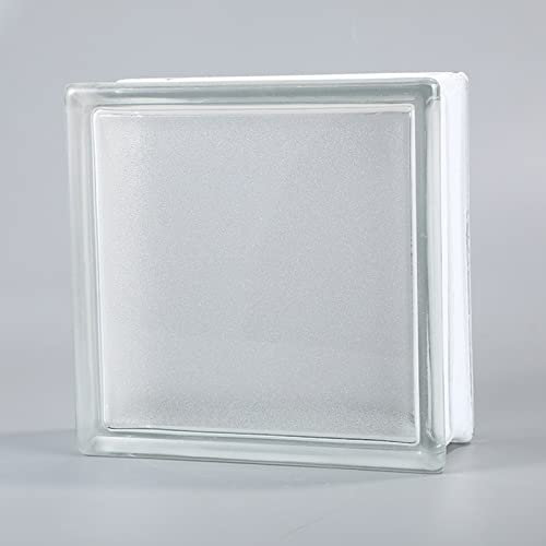Vetro mattone, Blocchi vetrocemento Blocchi Di Mattoni Di Vetro Trasparente Per Doccia, Divisorio In Vetro Per Soggiorno, Camera Da Letto E Cucina, Interno All'aperto, Confezione Da 6, 19x19x8cm ( Col