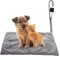 Cat Heat Pad Electric 45 * 45cm, 5 Adjustable Timer & 7 Adjustable Temperature, Pet Heating Mat Waterproof, with Crystal Velvet Cover & Anti Bite Cable, Ideal for Whelping/Puppy/Dogs and Cats