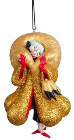 Baumschmuck Cruella aus 101 Dalmatiner - Weihnachtskugel für Disney Fans, Baumkugel Disney Film, Weihnachtsdeko