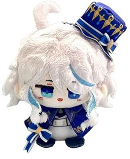 VEGAWIWI Anime Plüsch Schlüsselanhänger, 4,7 Zoll niedlich Genshin Auswirkungen Furina Plüsch Schlüsselanhänger für Rucksack, Kawaii Plüsch Puppen für Genshin Fans