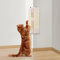 LIFLIX Kratzbrett Ecke für Katzen, Kratzbrett Wand mit hängendem Ball - Höhe Qualität Sisal Kratzecke Katze, Kratzschutz für Wand und Möbel