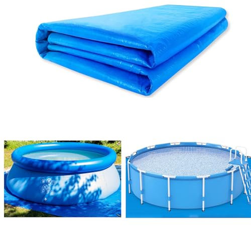 Swimming Pool Ground Cloth, Rectangle Swimming Pool Mat, 335x335CM Pool Floor Protector， Foldable Waterproof Ground Cloth Floor Mat For Swimming Pools, Inflatables, Paddling Pools (335 * 335)