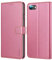 Ganbary Case Compatible with iPhone SE 2022/2020/8/7, Premium PU Leather Flip Wallet Case [Full Protection] [Card Slots] [Kickstand] for iPhone SE 2022/2020/8/7, Pink