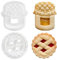 3D Marmelade Sandwich Kekse Ausstecher Jam Sandwich Cookie Cutter Plastik Keksstempel Ausstechformen Kinder Keksausstecher Schokolade Plätzchen Fondant Ausstecher Keksformen Ausstechform Backzubehör