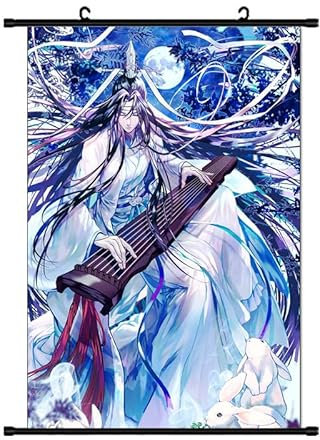 Xinchangda Mo Dao Zu Shi Scrolls Poster, Banner, Anime, Lan Wang Ji/Wei Wu Xian, Poster, Wandbild, Heimdekoration, 60 x 40 cm