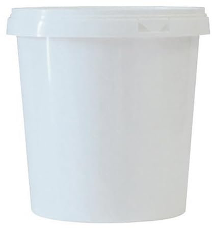 Générique Lot de 10 Pots en Plastique avec Couvercles de 1kg, Nicot Opaque avec Languette (PAL), Pots pour Conditionner le Miel ou autre utilisation Alimentaire, Prêts à l’emploi. FABRIQUER EN FRANCE