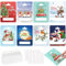 DPKOW Weihnachten Geldgeschenke Verpackung, 8 Stück Geschenkkarte Weihnachten Wunscherfüller Geldgeschenk, Weihnachtsparty Geldgeschenkideen für Kinder, Weihnachts Geldhalter Börsen mit Plastikhülle