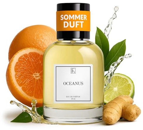 KAZAAR - OCEANUS - 30ml - Eau de Parfum für Herren & Damen - Aquatische Duftnoten von Bergamotte & sizilianischer Orange - mit 20% Parfümöl bis zu 8h lang anhaltender Duft - aus Schweizer Manufaktur