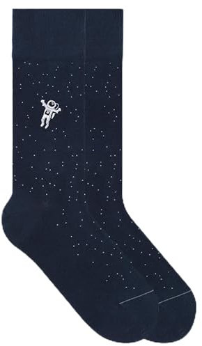 von Jungfeld - 1er Set Motiv Socken mit Astronaut Icon - Bunte Socken in Gr. 39-42