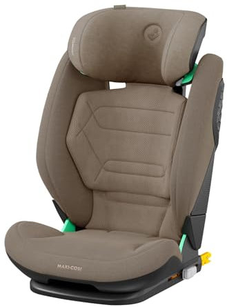 Maxi-Cosi RodiFix Pro² i-Size Kindersitz, 100–150 cm, 3,5–12 Jahre, ISOFIX Autositz Kinder, 3 Liegepositionen, ClimaFlow, Verstellbare Höhe/Breite, G-CELL Side Impact Protection, Authentic Truffle