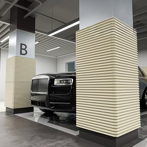 Anti-Collision Protection Mur Garage Pour Voiture, Mousse Protection Garage Autocollante, Protection Portiere Voiture, Protection Murale pour Garage 1cm Épaisse, Mousse Antichoc(Gris,500 cm x 20 cm)