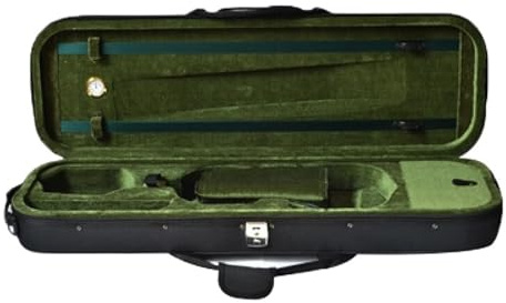 Violin Case Lightweight Violin Case With Lock Foam Violin Case Violin Bag(Green,4/4)