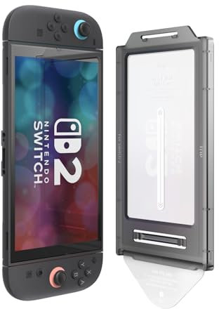 elago Pellicola Protettiva In Vetro Temperato Per Nintendo Switch 2, Resistente Ai Graffi, Anti-Impronte, Antiurto, Facile Da Installare