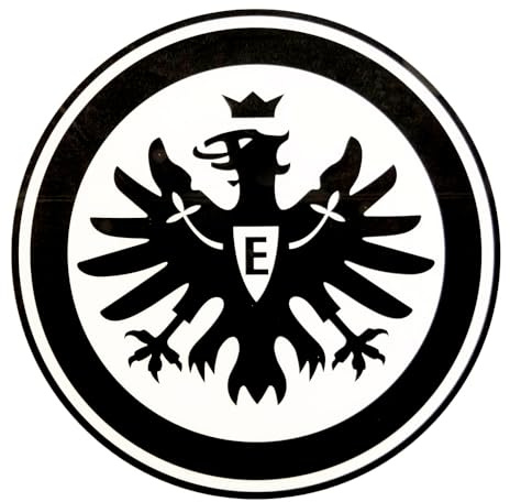 Eintracht Frankfurt Aufkleber - Logo Innen schwarz - Sticker | Autoaufkleber SGE