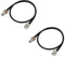 Feriany Cable de extensión de antena para micrófono inalámbrico, 61 cm, conector BNC, paquete de 2 unidades para sistemas de montaje en rack