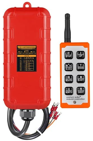 AC220V/AC380V Industrieller Kran-Funkfernschalter – Wireless Steuerung für Hebezeuge, Seilwinden, Navigation & Laufkrane (AC 380V)