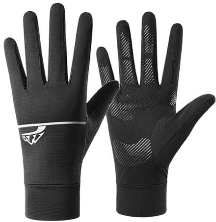 TINAYAUE Ice Cool Cycling Gloves for Men Women Summer Breathable UPF50+ Anti Slip High Elastic Outdoor Bike Golf Ride Fitness Riding Fishing Full Finger Gloves